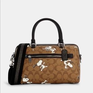 Coach X SNOOPY Rowan Satchel Crossbody Bag